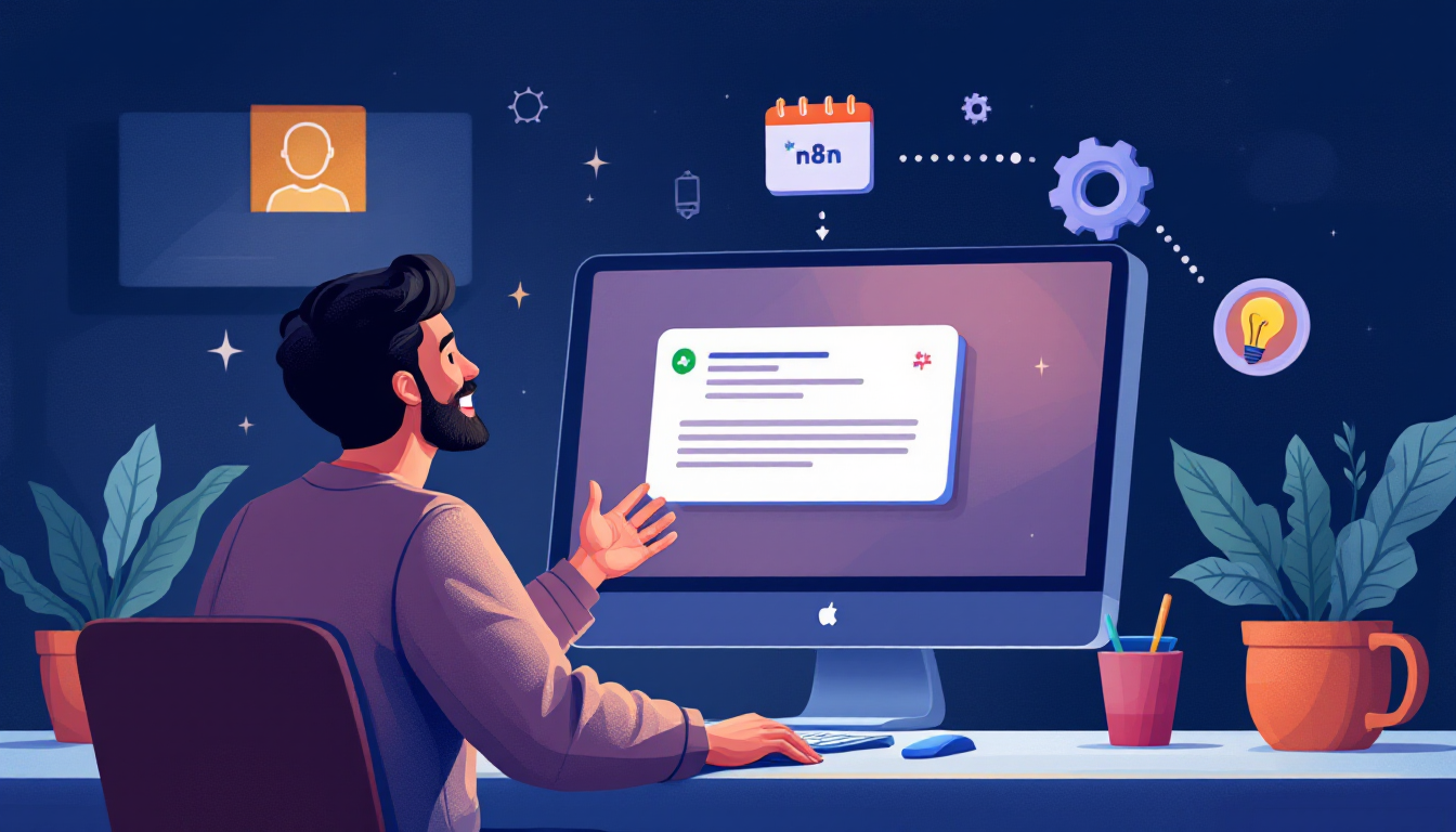 첫 번째 자동화를 성공적으로 완성하고 업무 효율과 창의성을 얻은 사용자의 모습